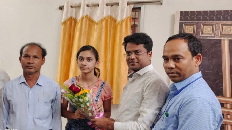 जिला के सरकारी स्कूल 10 वीं की छात्रा का प्रदेश में आठवां स्थान
