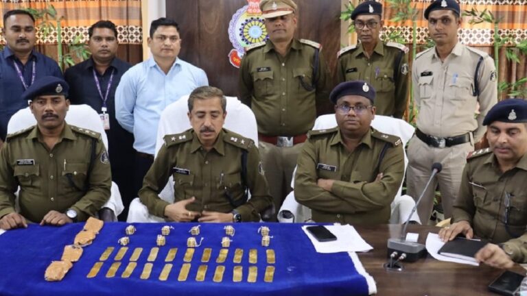 चार करोड 76 लाख 86 हजार4सौ का गोल्ड 5तस्कर के सांथ चढे पुलिस के हत्थे